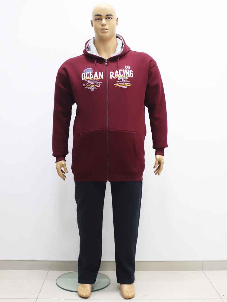 Костюм спортивний чоловічий трикотажний (тринитка) з капюшоном великого розміру. Магазин «Великий Тато», Харків.