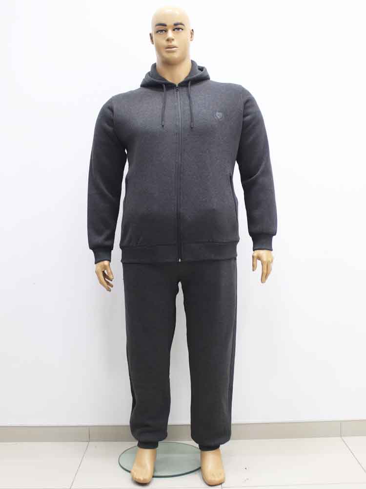 Костюм спортивний чоловічий трикотажний (тринитка) з капюшоном великого розміру. Магазин «Великий Тато», Харків.